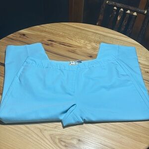 Women’s plus light blue ankle length slacks